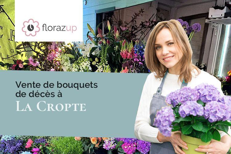 créations florales pour un enterrement à La Cropte (Mayenne/53170)