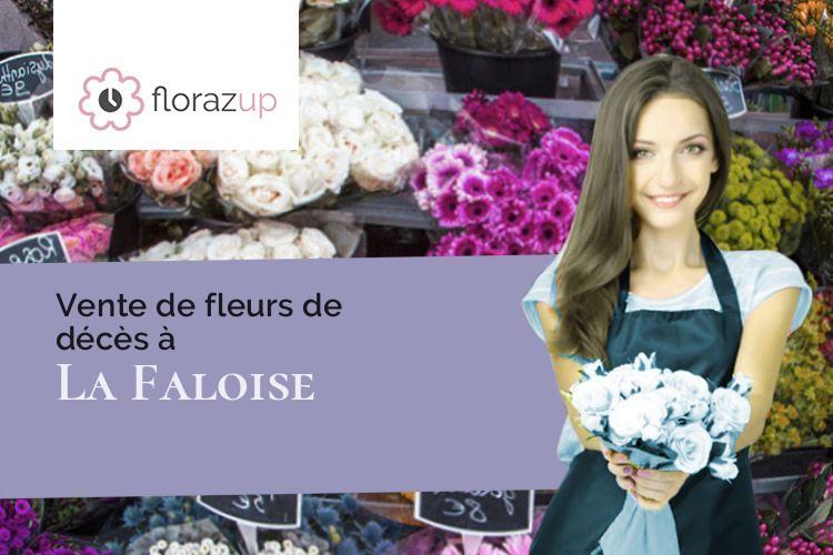 couronnes florales pour une crémation à La Faloise (Somme/80250)