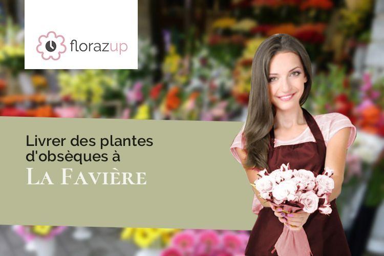couronnes florales pour un deuil à La Favière (Jura/39250)