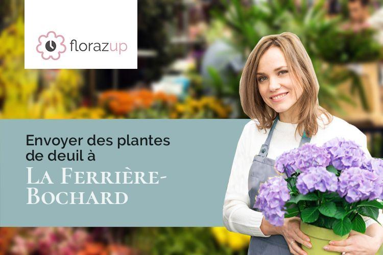 compositions florales pour des obsèques à La Ferrière-Bochard (Orne/61420)