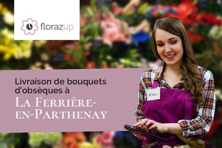 compositions florales pour un deuil à La Ferrière-en-Parthenay (Deux-Sèvres/79390)