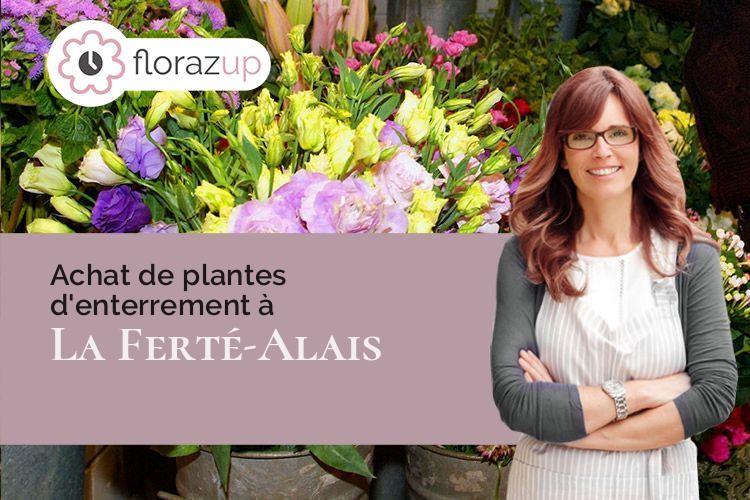 créations florales pour un deuil à La Ferté-Alais (Essonne/91590)