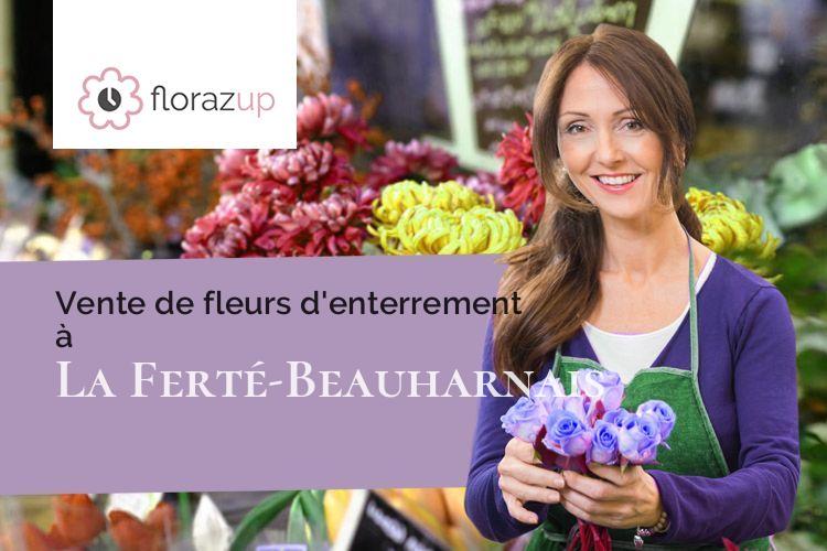 couronnes florales pour un deuil à La Ferté-Beauharnais (Loir-et-Cher/41210)