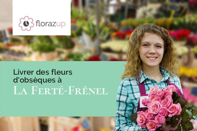 coeurs de fleurs pour des obsèques à La Ferté-Frênel (Orne/61550)