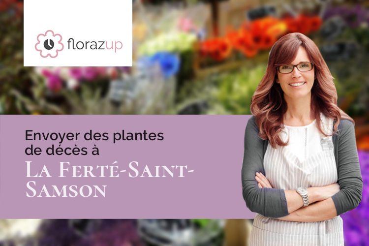 coeurs de fleurs pour un décès à La Ferté-Saint-Samson (Seine-Maritime/76440)