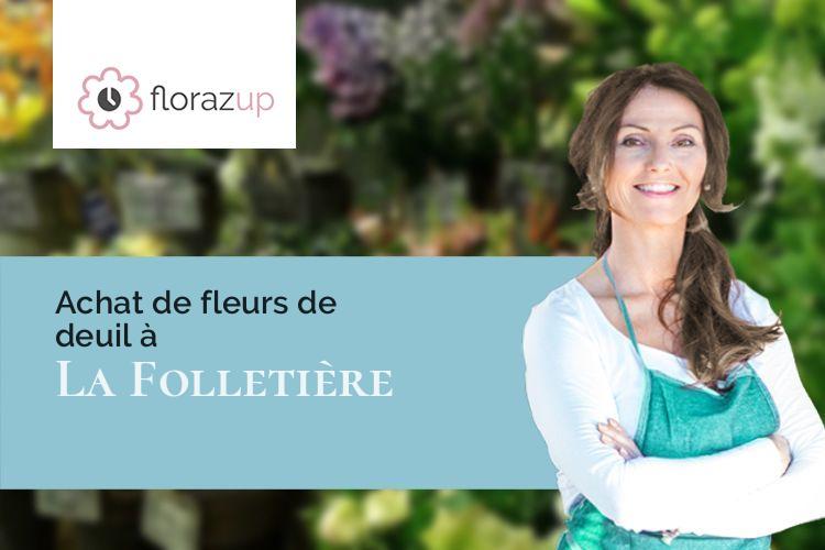 compositions de fleurs pour un deuil à La Folletière (Seine-Maritime/76190)