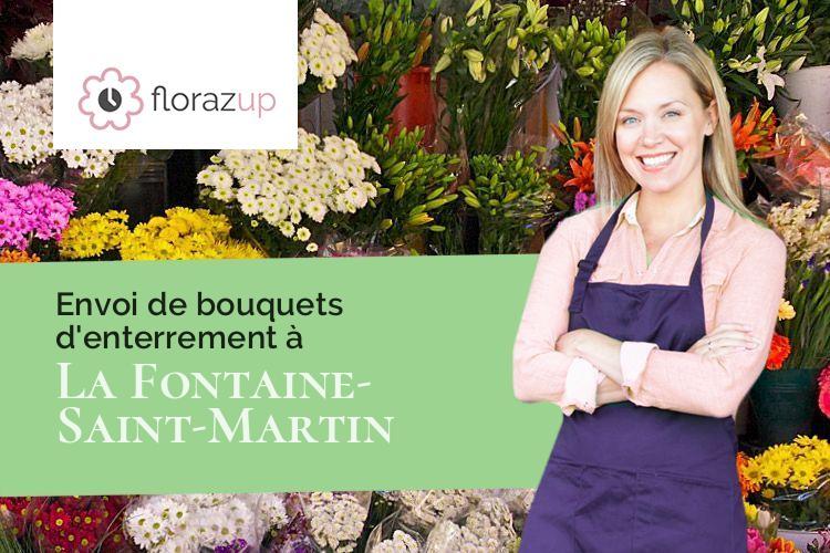 gerbes de fleurs pour un décès à La Fontaine-Saint-Martin (Sarthe/72330)