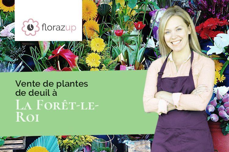 fleurs deuil pour des funérailles à La Forêt-le-Roi (Essonne/91410)