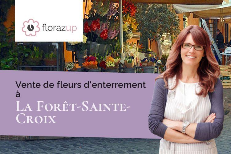 compositions florales pour un décès à La Forêt-Sainte-Croix (Essonne/91150)