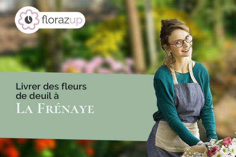 compositions florales pour des funérailles à La Frénaye (Seine-Maritime/76170)