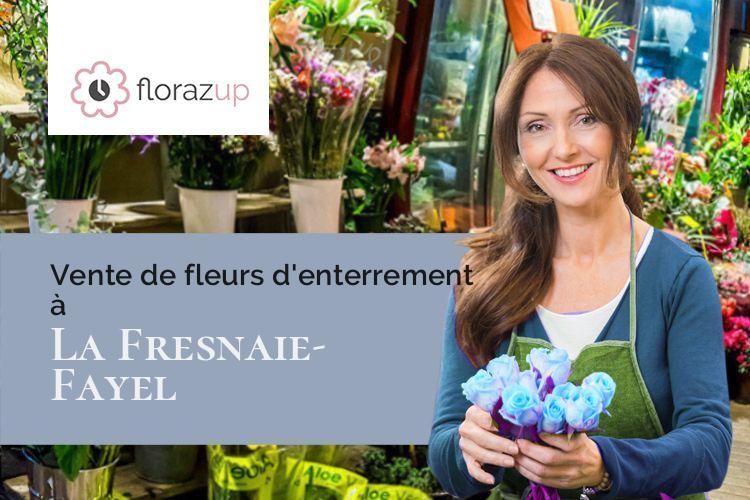 couronnes florales pour des obsèques à La Fresnaie-Fayel (Orne/61230)