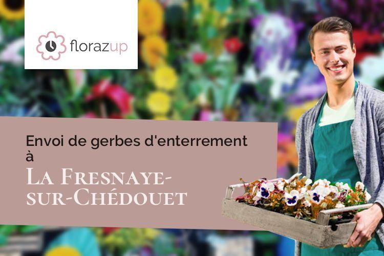 coeurs de fleurs pour des obsèques à La Fresnaye-sur-Chédouet (Sarthe/72670)