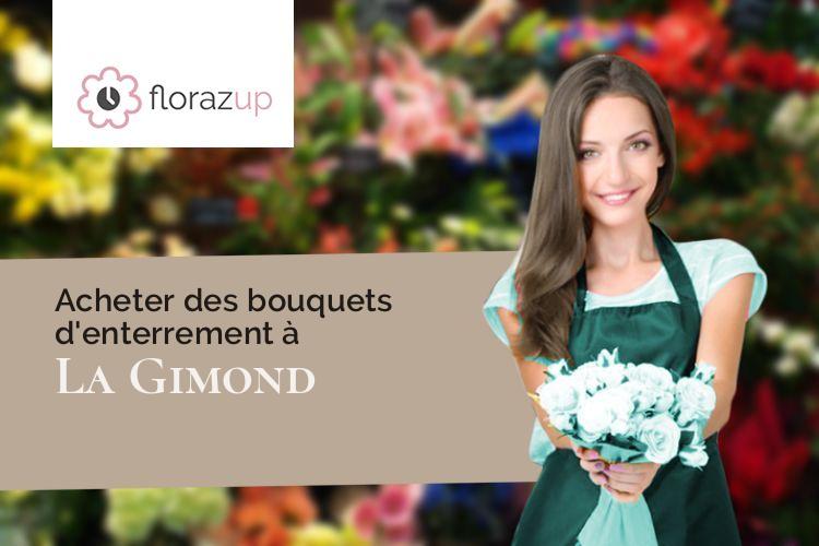 gerbes de fleurs pour un deuil à La Gimond (Loire/42140)