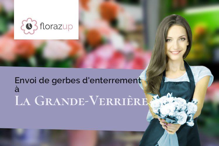 coeurs de fleurs pour des funérailles à La Grande-Verrière (Saône-et-Loire/71990)
