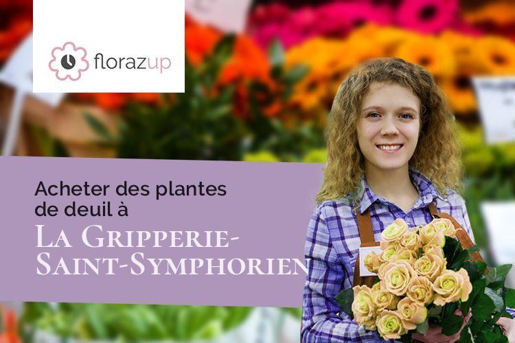 coeurs de fleurs pour un enterrement à La Gripperie-Saint-Symphorien (Charente-Maritime/17620)
