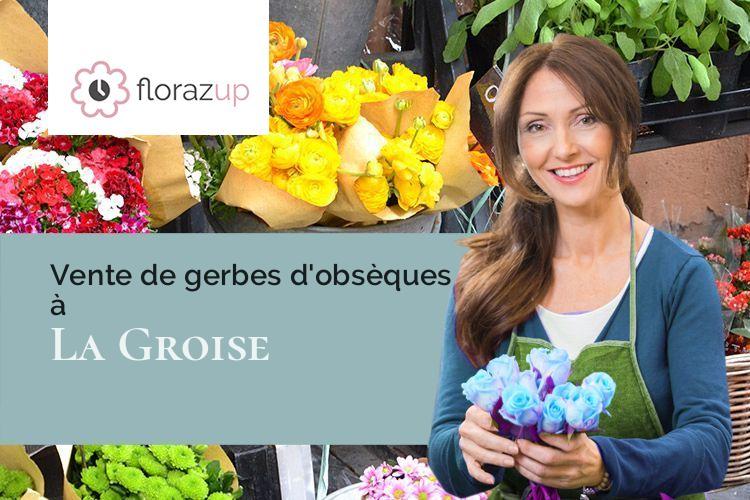 compositions florales pour un enterrement à La Groise (Nord/59360)