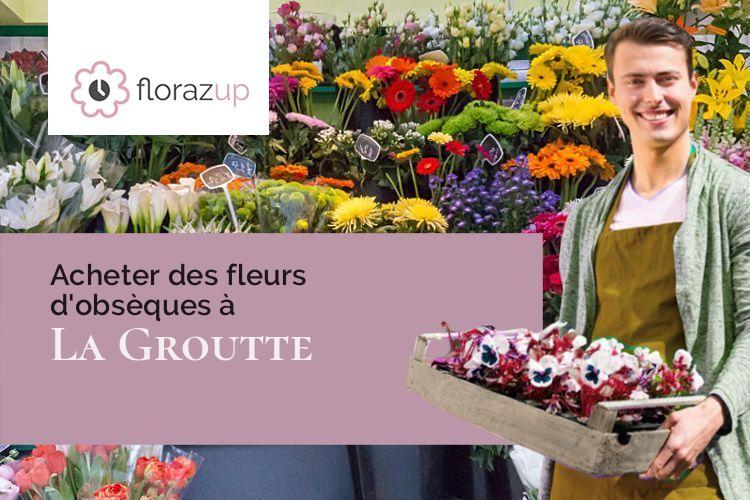 fleurs deuil pour un décès à La Groutte (Cher/18200)