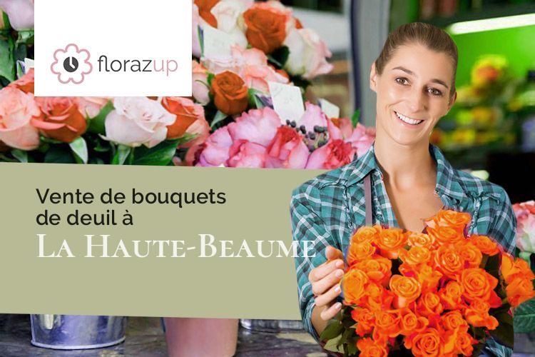 fleurs deuil pour des funérailles à La Haute-Beaume (Hautes-Alpes/05140)