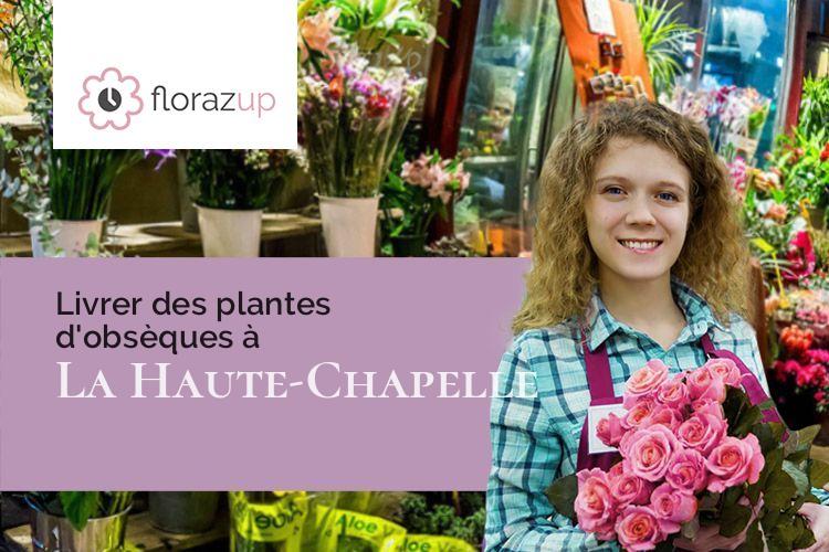 fleurs deuil pour un deuil à La Haute-Chapelle (Orne/61700)