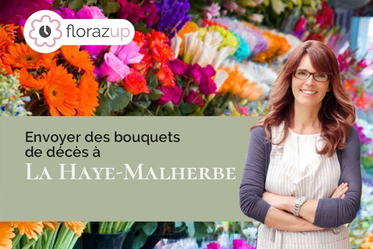 compositions de fleurs pour des obsèques à La Haye-Malherbe (Eure/27400)