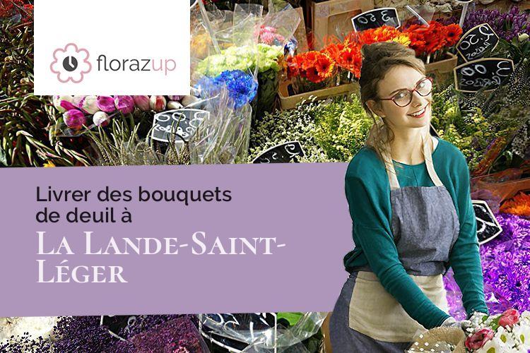 bouquets de fleurs pour des funérailles à La Lande-Saint-Léger (Eure/27210)