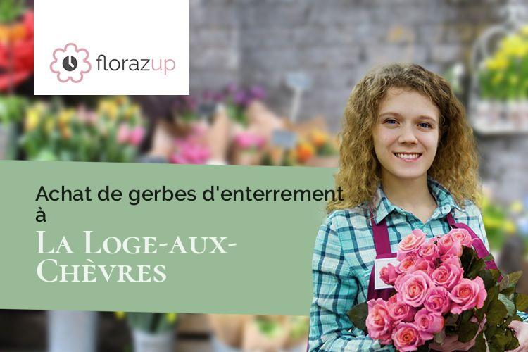 couronnes de fleurs pour un deuil à La Loge-aux-Chèvres (Aube/10140)