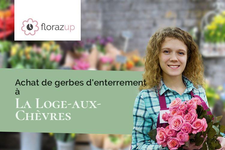 couronnes de fleurs pour un deuil à La Loge-aux-Chèvres (Aube/10140)