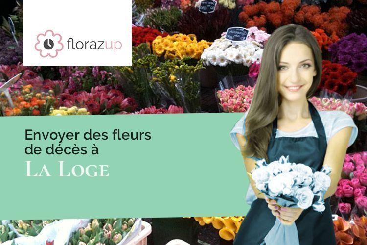 couronnes florales pour un deuil à La Loge (Pas-de-Calais/62140)