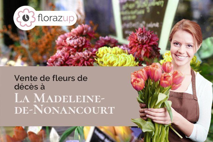 couronnes de fleurs pour un décès à La Madeleine-de-Nonancourt (Eure/27320)