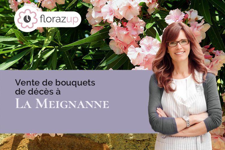 coeur de fleurs pour une crémation à La Meignanne (Maine-et-Loire/49220)