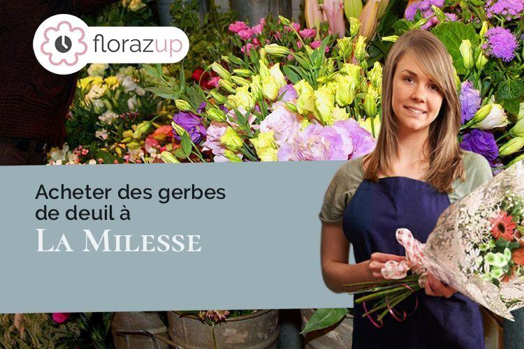coeur de fleurs pour un deuil à La Milesse (Sarthe/72650)