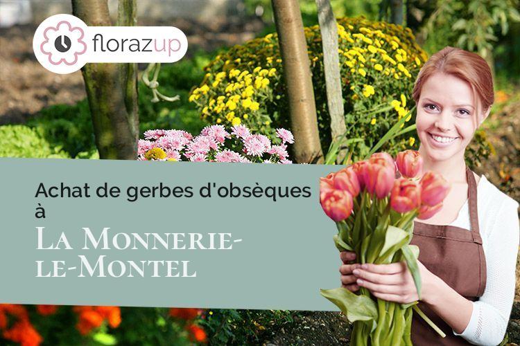 compositions florales pour un enterrement à La Monnerie-le-Montel (Puy-de-Dôme/63650)