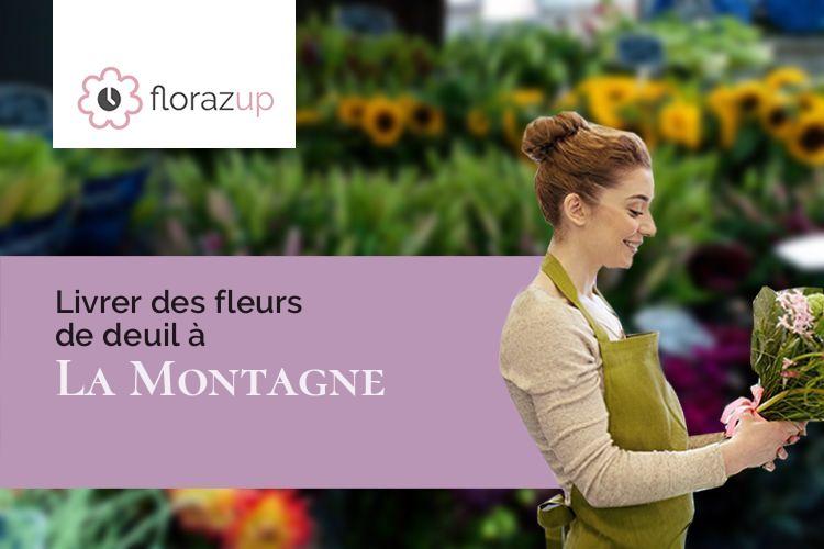 compositions de fleurs pour un enterrement à La Montagne (Haute-Saône/70310)