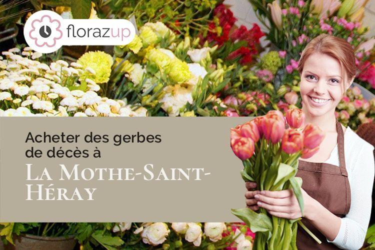 compositions de fleurs pour des funérailles à La Mothe-Saint-Héray (Deux-Sèvres/79800)