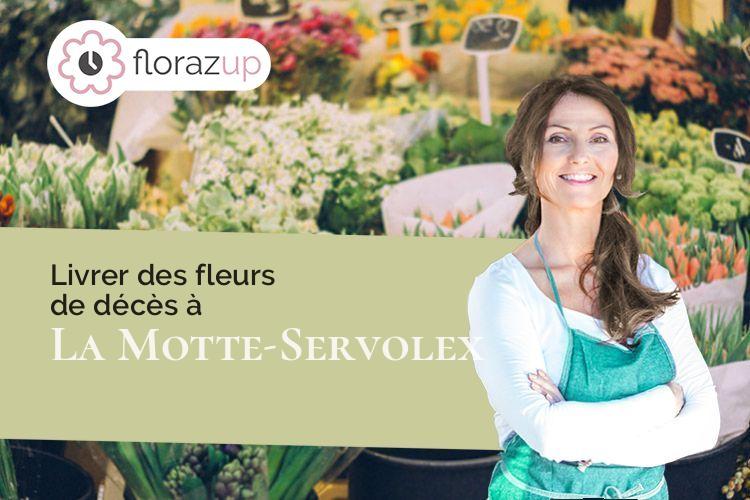 couronnes de fleurs pour un deuil à La Motte-Servolex (Savoie/73290)
