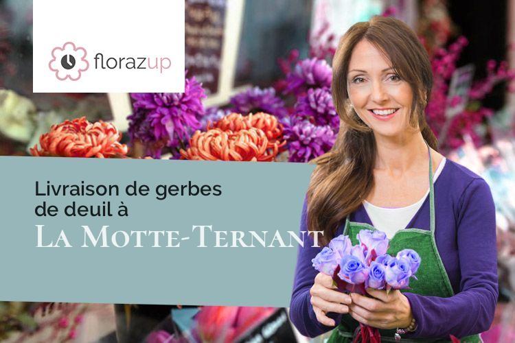 gerbes de fleurs pour un enterrement à La Motte-Ternant (Côte-d'Or/21210)