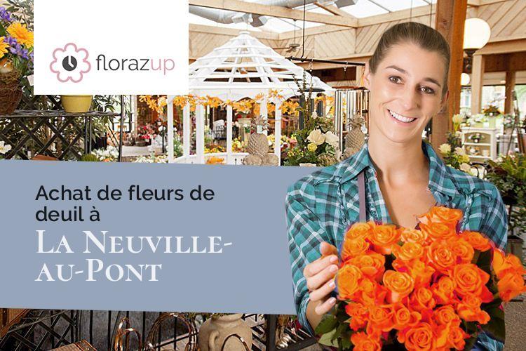 bouquets de fleurs pour des funérailles à La Neuville-au-Pont (Marne/51800)