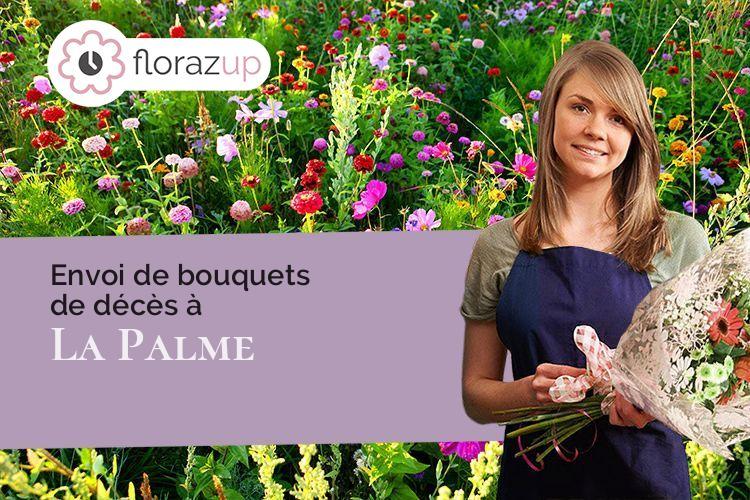 compositions de fleurs pour un enterrement à La Palme (Aude/11480)