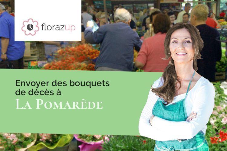 coeurs de fleurs pour un enterrement à La Pomarède (Aude/11400)