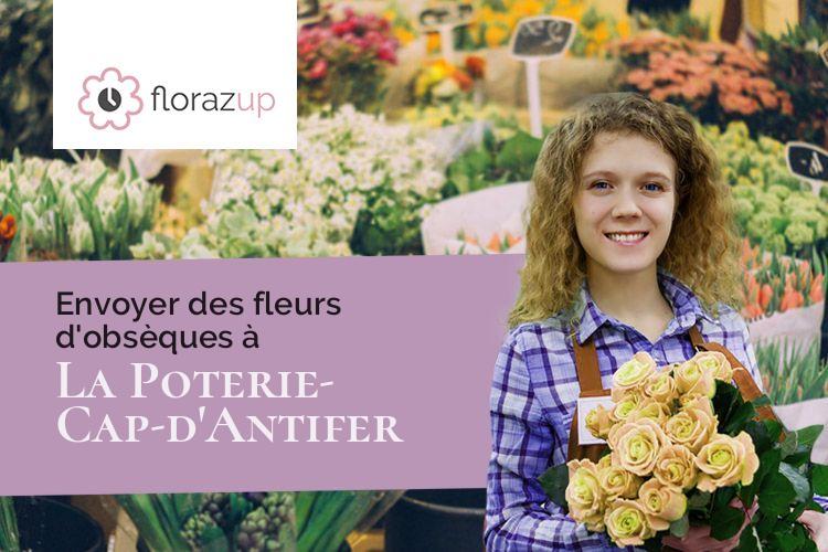 créations florales pour des funérailles à La Poterie-Cap-d'Antifer (Seine-Maritime/76280)