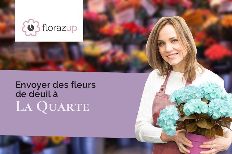 compositions florales pour un deuil à La Quarte (Haute-Saône/70120)