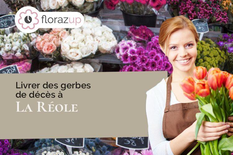 couronnes florales pour des funérailles à La Réole (Gironde/33190)