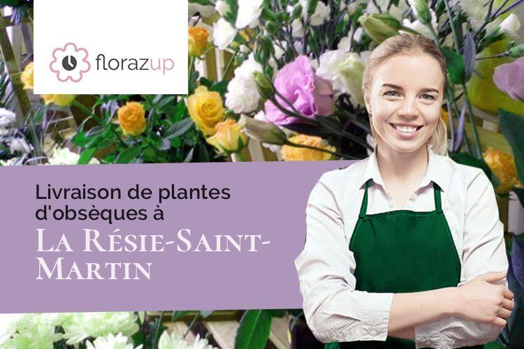 compositions florales pour un enterrement à La Résie-Saint-Martin (Haute-Saône/70140)