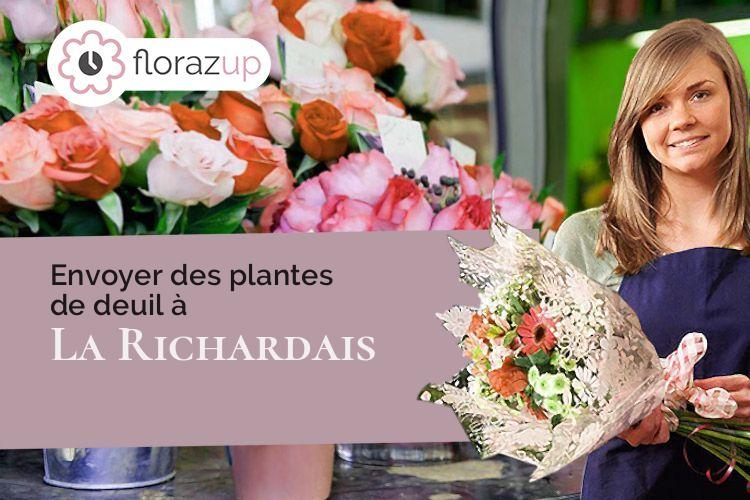 coeur de fleurs pour un décès à La Richardais (Ille-et-Vilaine/35780)