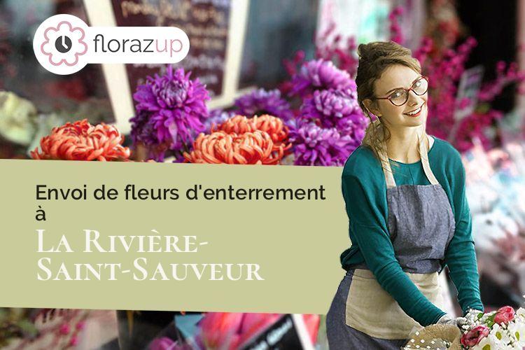 coeur de fleurs pour un enterrement à La Rivière-Saint-Sauveur (Calvados/14600)