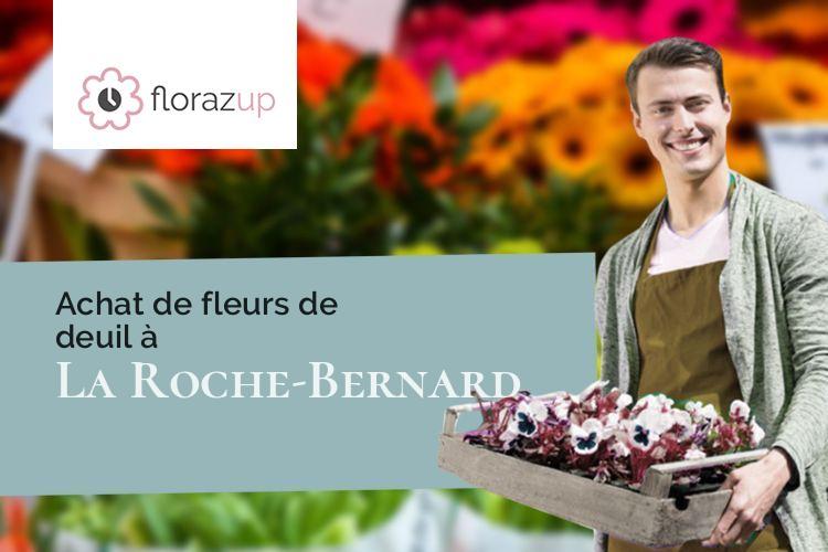 couronnes florales pour un deuil à La Roche-Bernard (Morbihan/56130)