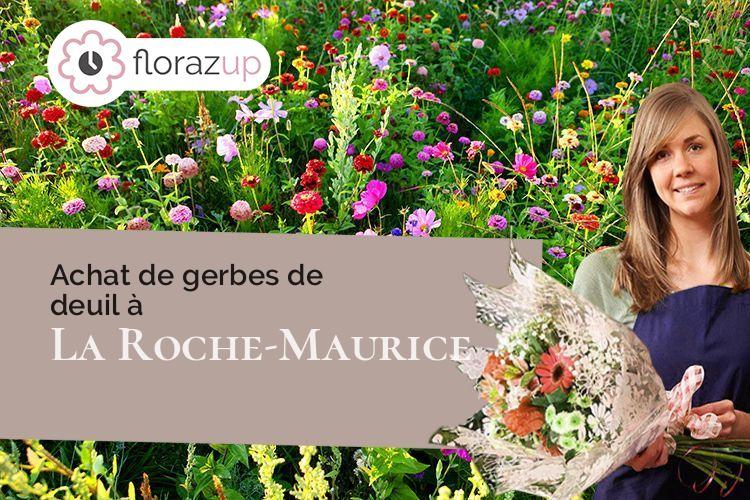 compositions florales pour un enterrement à La Roche-Maurice (Finistère/29800)