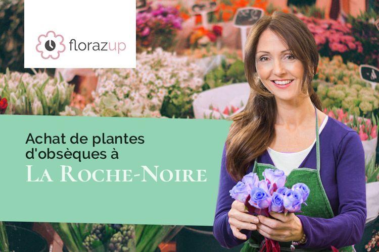 compositions de fleurs pour un enterrement à La Roche-Noire (Puy-de-Dôme/63800)