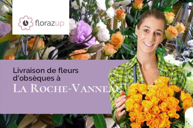 couronnes de fleurs pour un décès à La Roche-Vanneau (Côte-d'Or/21150)