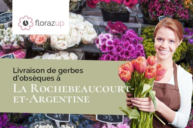 fleurs deuil pour un décès à La Rochebeaucourt-et-Argentine (Dordogne/24340)